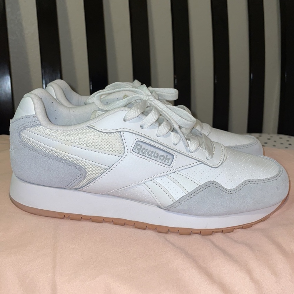 Reebok Gray White Classic Harman Run Sneakers 8